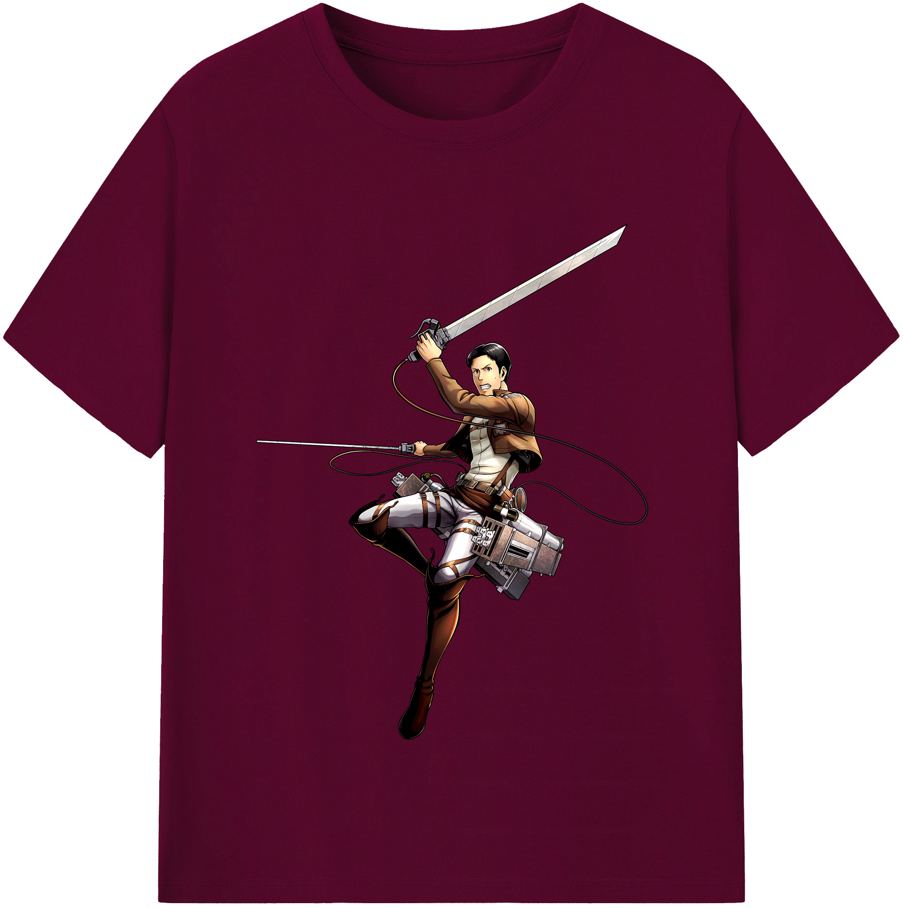 （画像用） 進撃の巨人 Attack on Titan レディースカジュアルプリントTシャツ（綿100％）